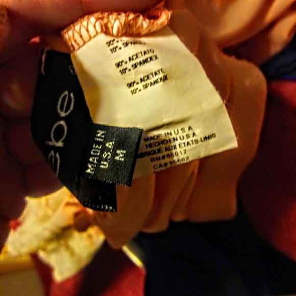 BEBE Top Size M Ruched Toga Twist Strap EUC - Picture 9 of 10